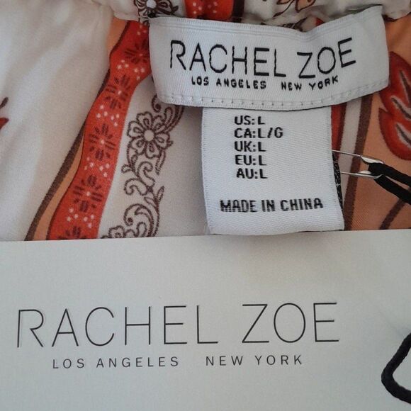 Rachael Zoe Floral print wide leg Satin pants With Pockets - Picture 10 of 16